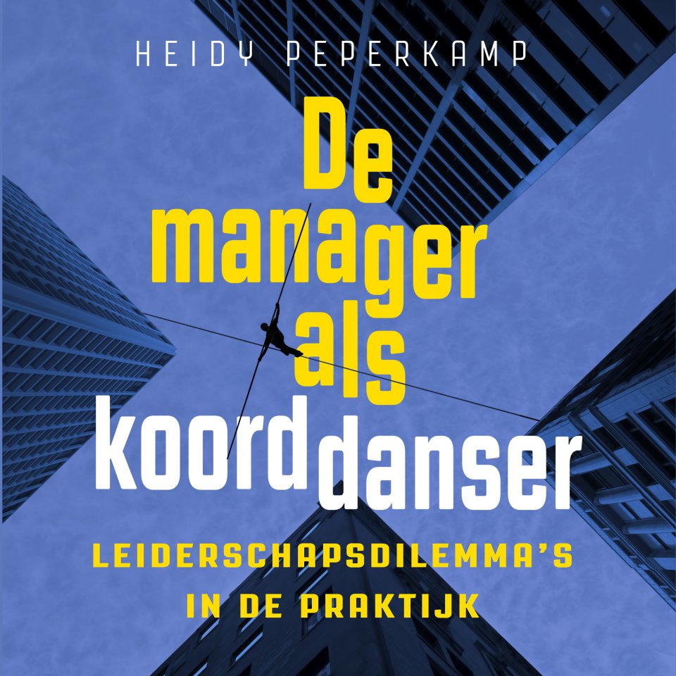 Omslagfoto van De manager als koorddanser